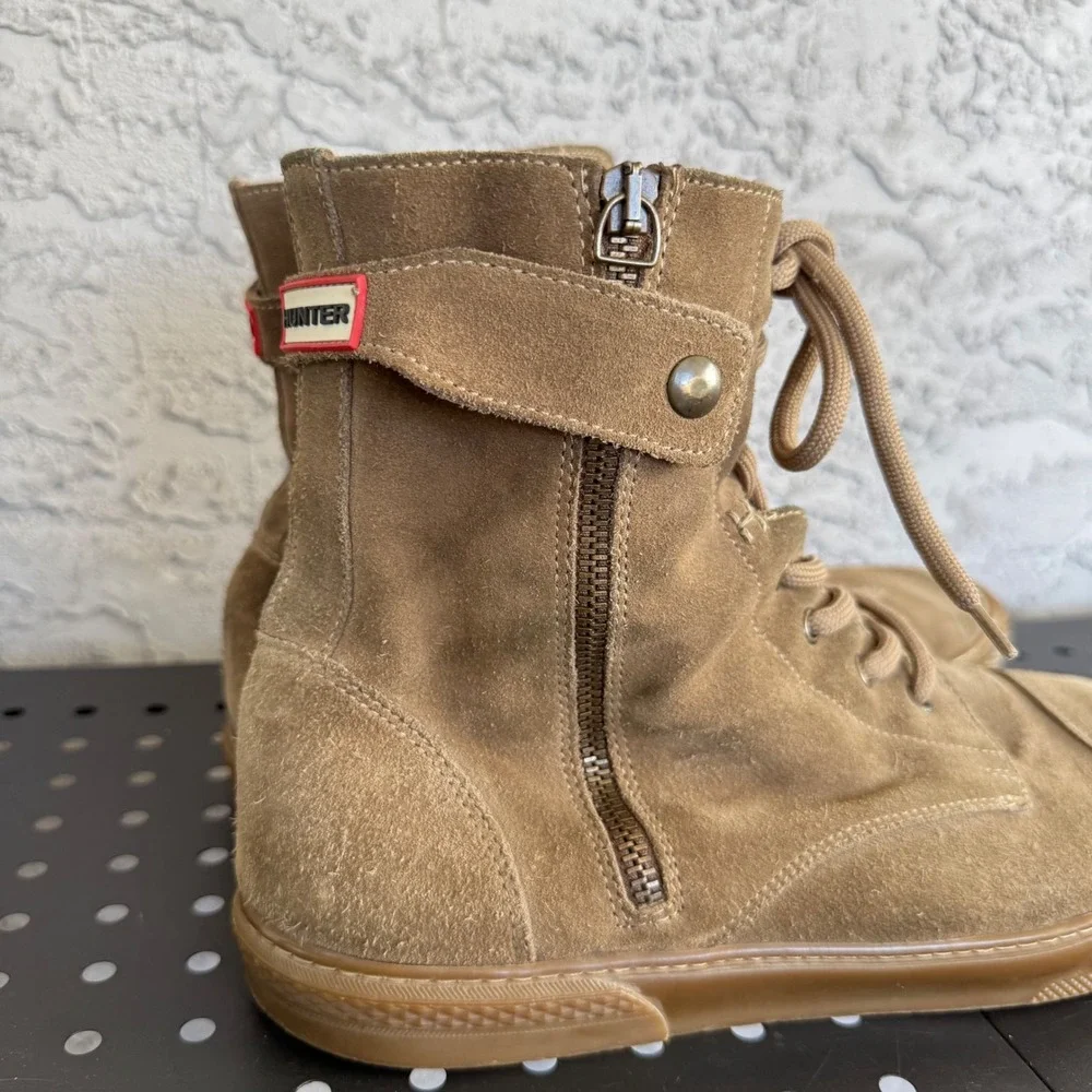 Hunter Suede Ankle Boots Mens 11 Beige Sout 1015 Outdoor Classic Original‎